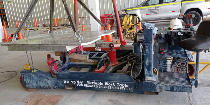 Reparación mesa de trabajo Hedweld