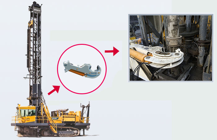 Llaves de quiebre para perforadoras mineras Foto