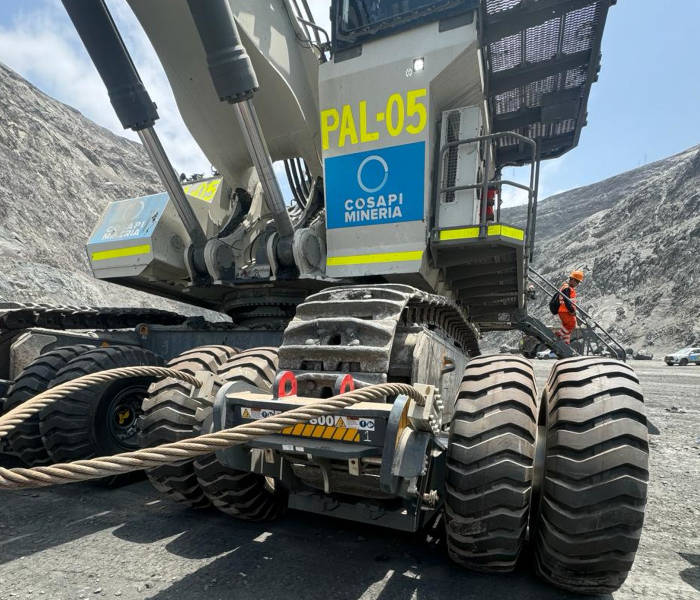 Sistema de transporte de palas hidráulicas SLEIPNER E190