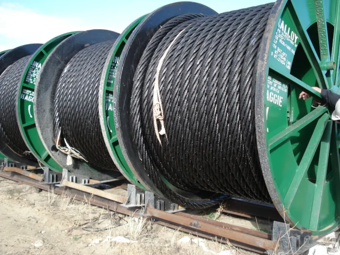 Cables de acero para winche de servicio en mina